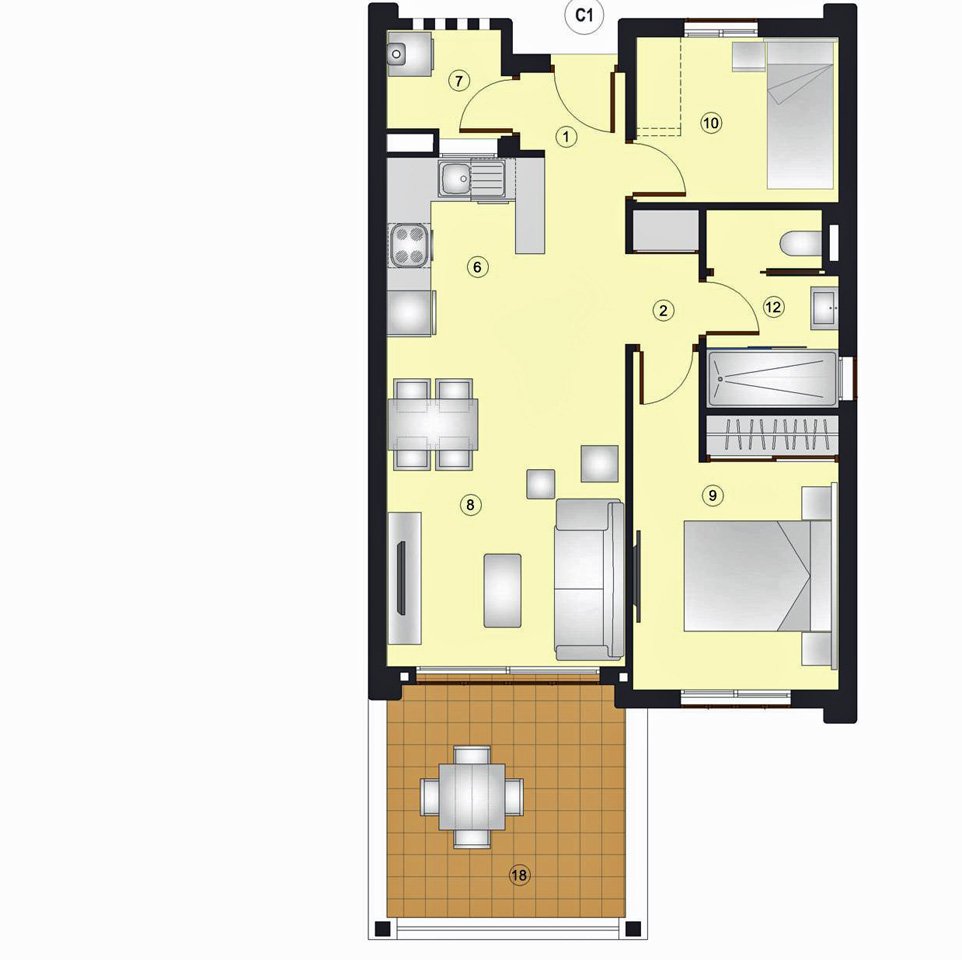 NEUBAU in Strandnähe PENTHOUSE mit Dachterrasse - SOFORT