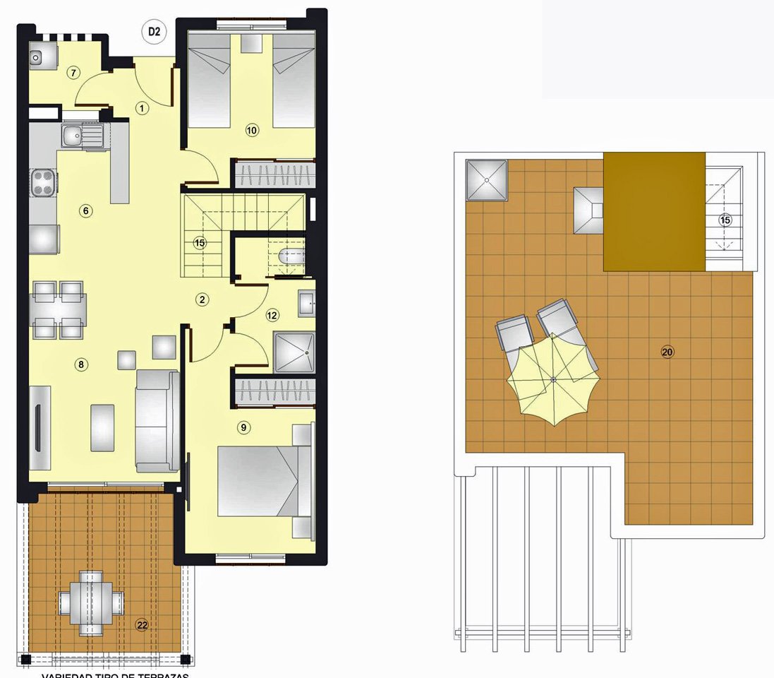 NEUBAU in Strandnähe PENTHOUSE mit Dachterrasse - SOFORT
