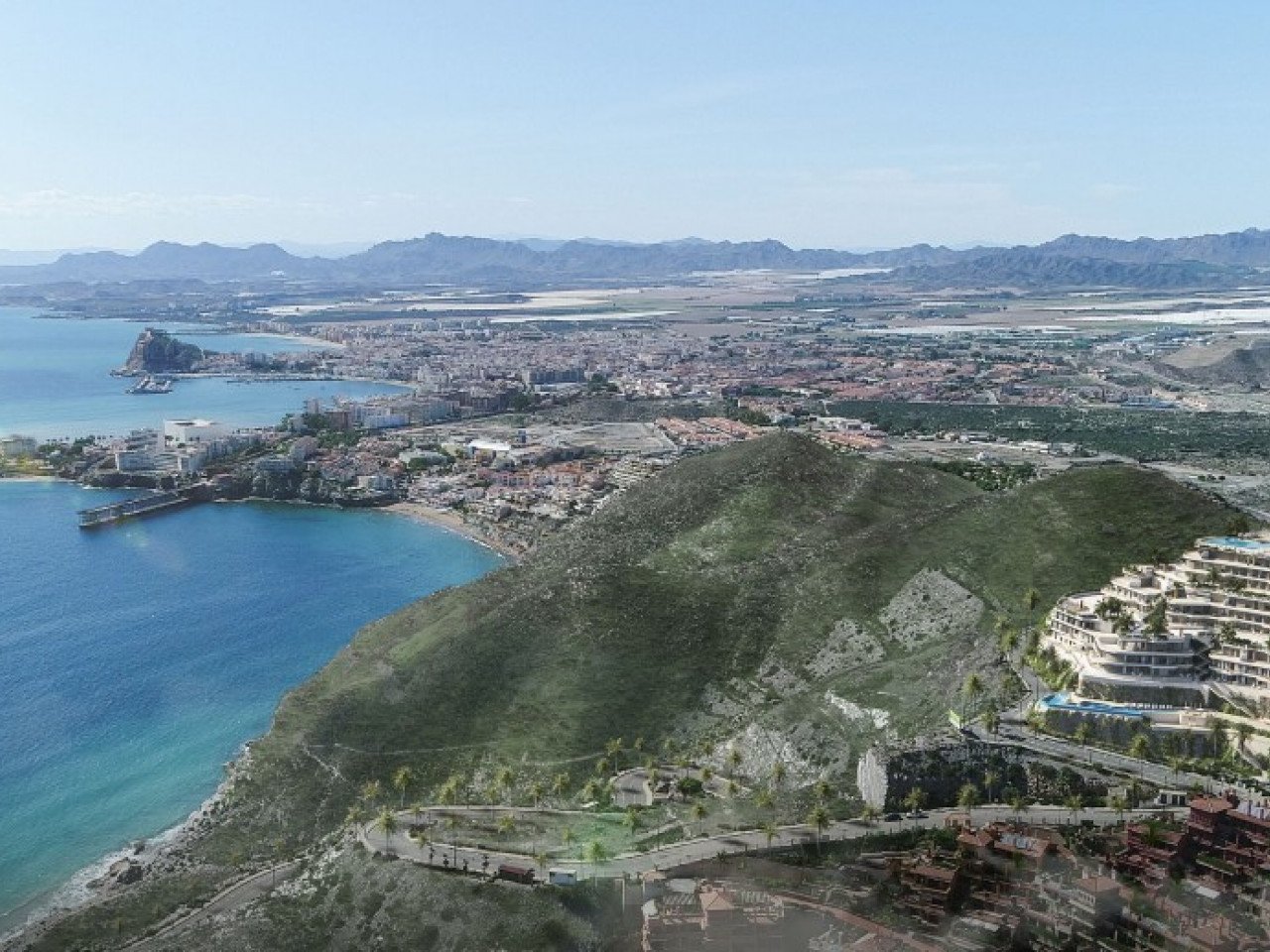 Neubau-Residenz mit spektakulärem Meerblick vor der Insel "Isla del Fraile