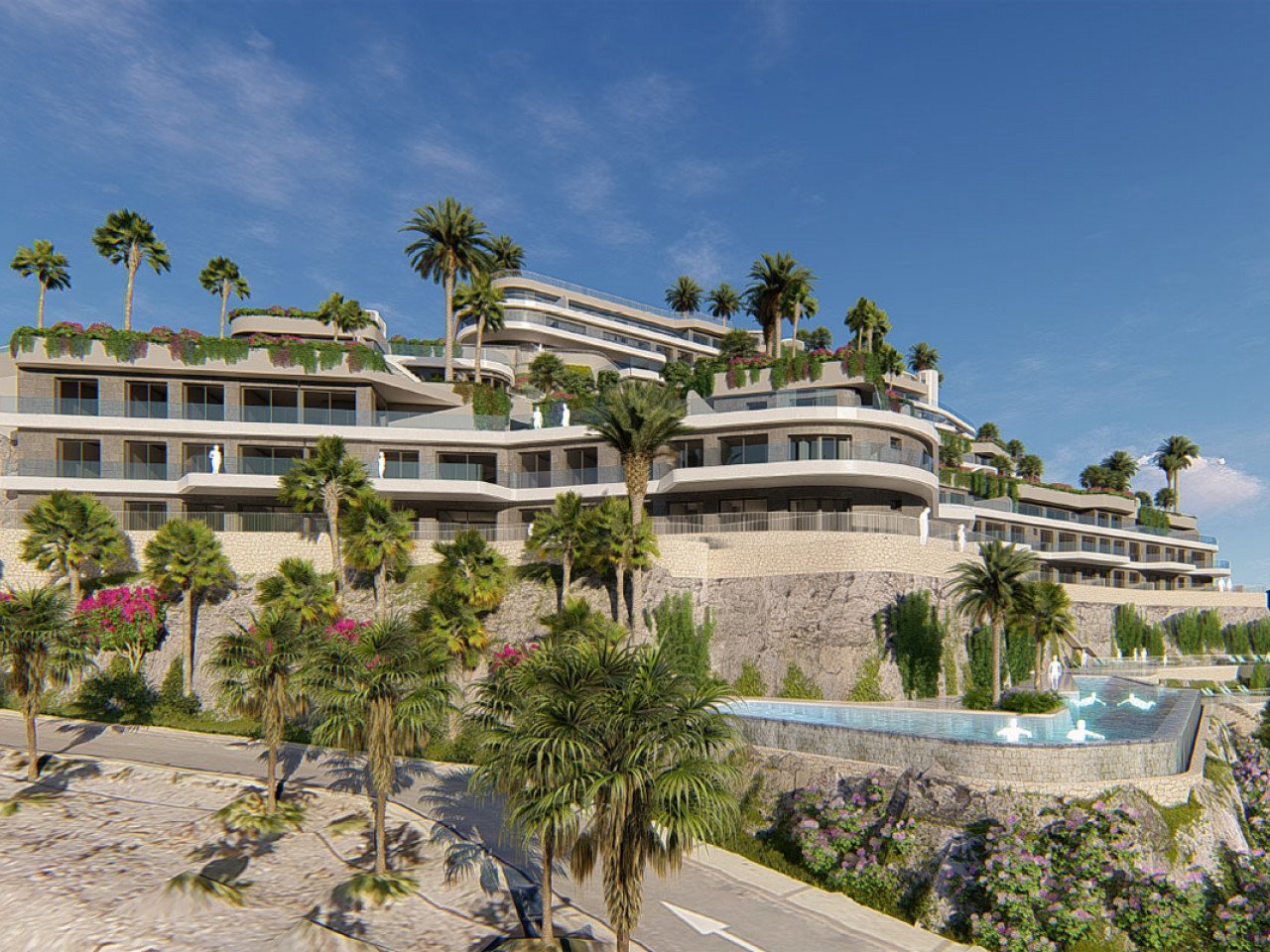 Neubau-Residenz mit spektakulärem Meerblick vor der Insel "Isla del Fraile