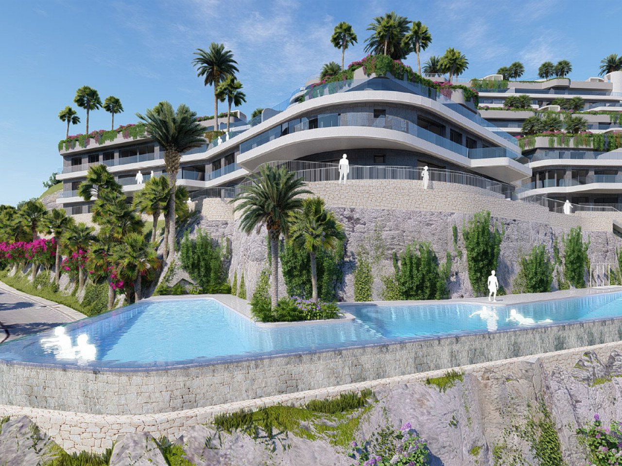 Neubau-Residenz mit spektakulärem Meerblick vor der Insel "Isla del Fraile