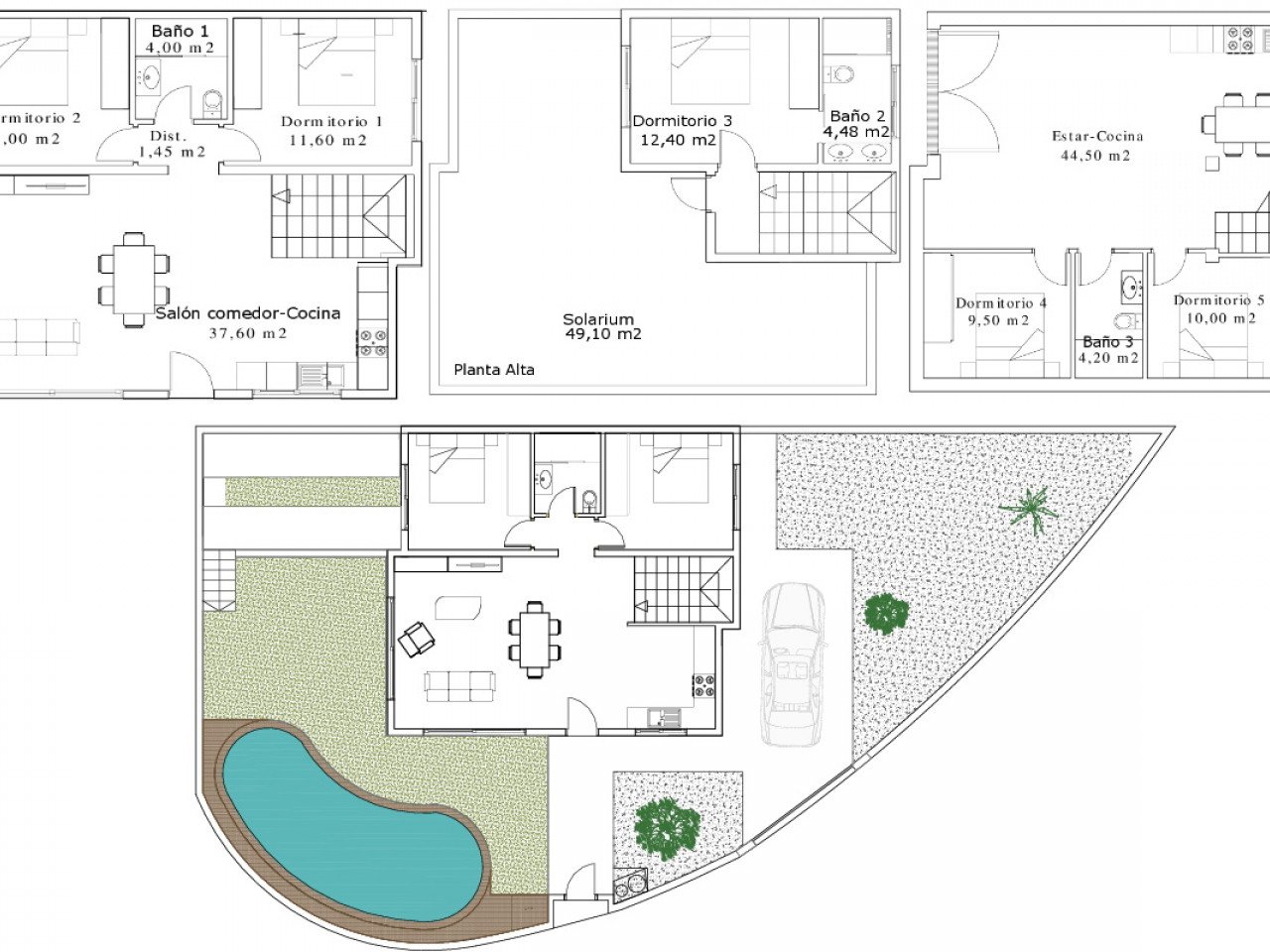Elegante neue Luxusvillen auf dem schönen Golfplatz La Marquesa