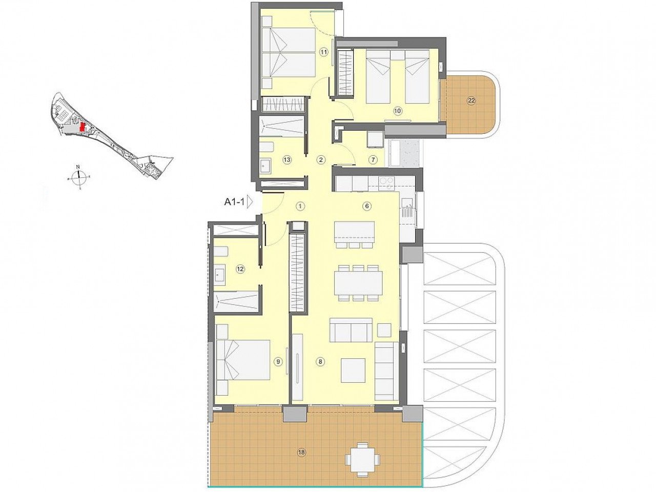 Luxus-Penthouse Neubau - über 200 m² Terrassen - Traumblick