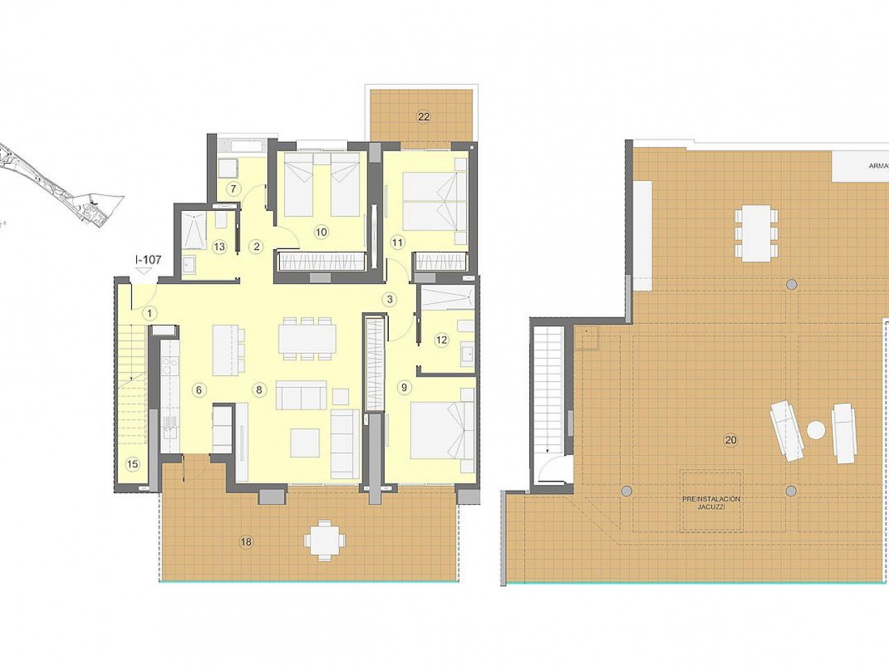 Luxus-Penthouse Neubau - über 200 m² Terrassen - Traumblick