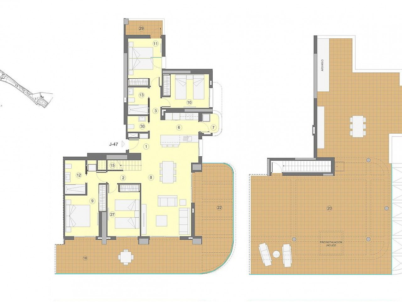 Luxus-Penthouse Neubau - über 200 m² Terrassen - Traumblick