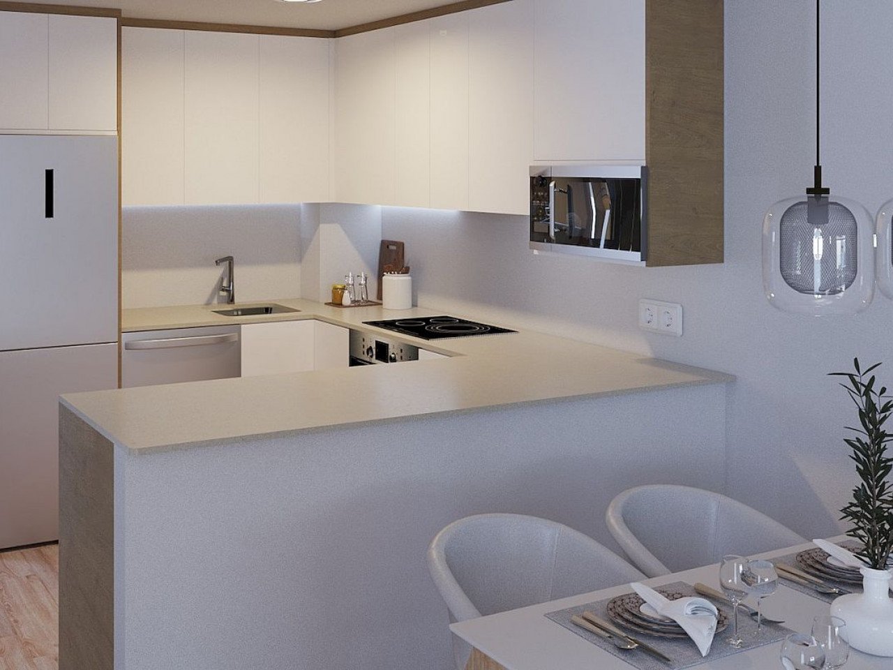 Private Neubau-Wohnanlage mit Maisonetten und vielen Gemeinschaftseinrichtungen