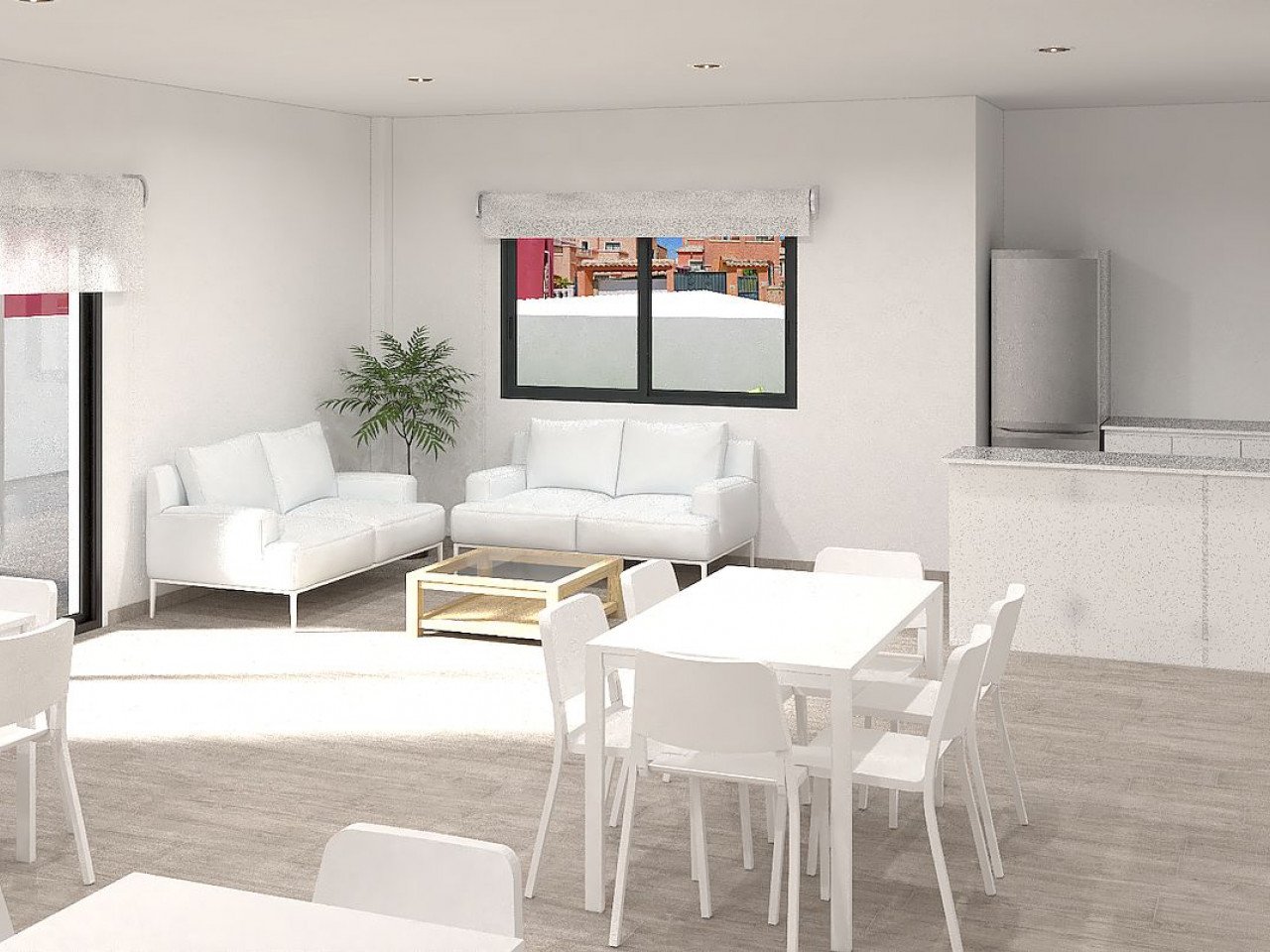 Private Neubau-Wohnanlage mit Maisonetten und vielen Gemeinschaftseinrichtungen