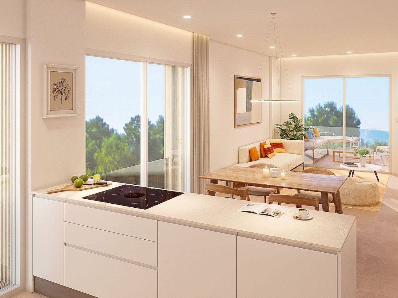 Neubau-Penthouse mit Dachterrasse in neuer Urbanisation