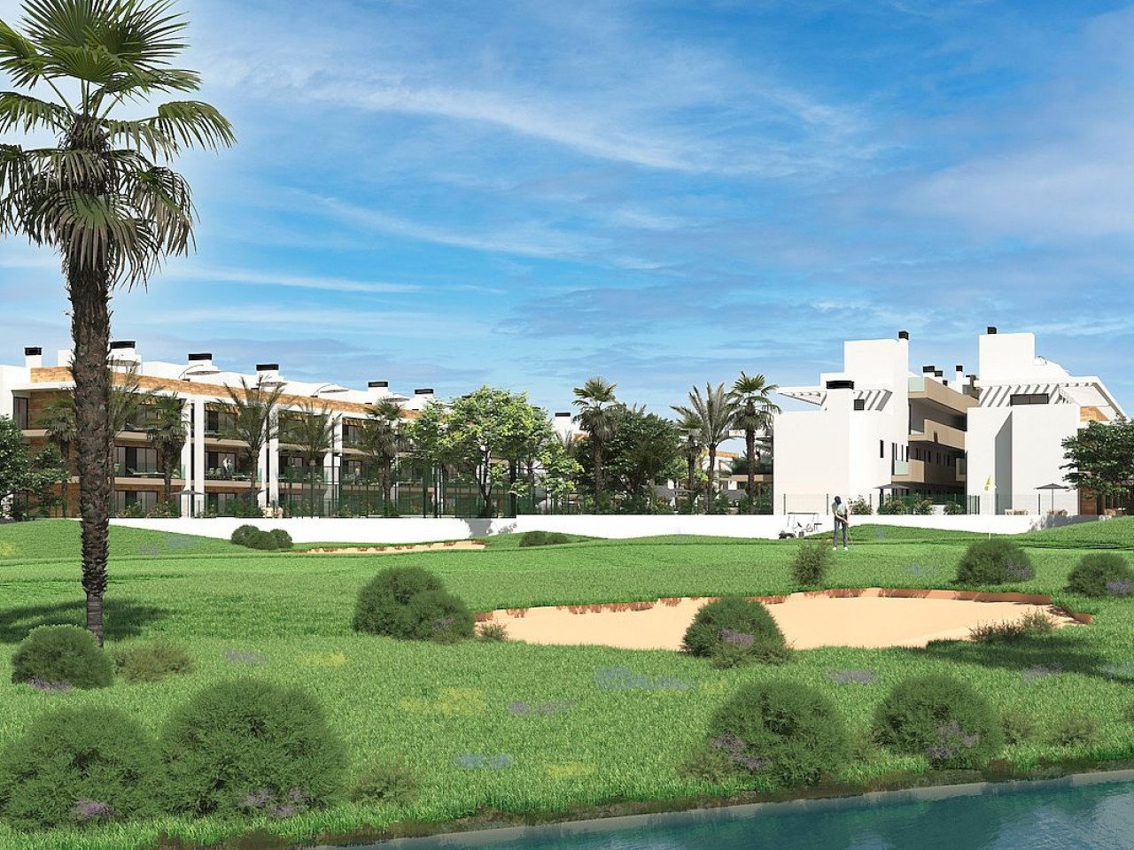 Moderne Neubau-Wohnanlage - Golf und Meer ganz nah