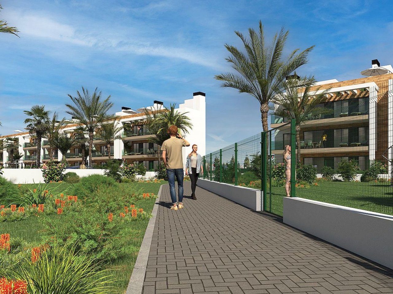 Moderne Neubau-Wohnanlage - Golf und Meer ganz nah