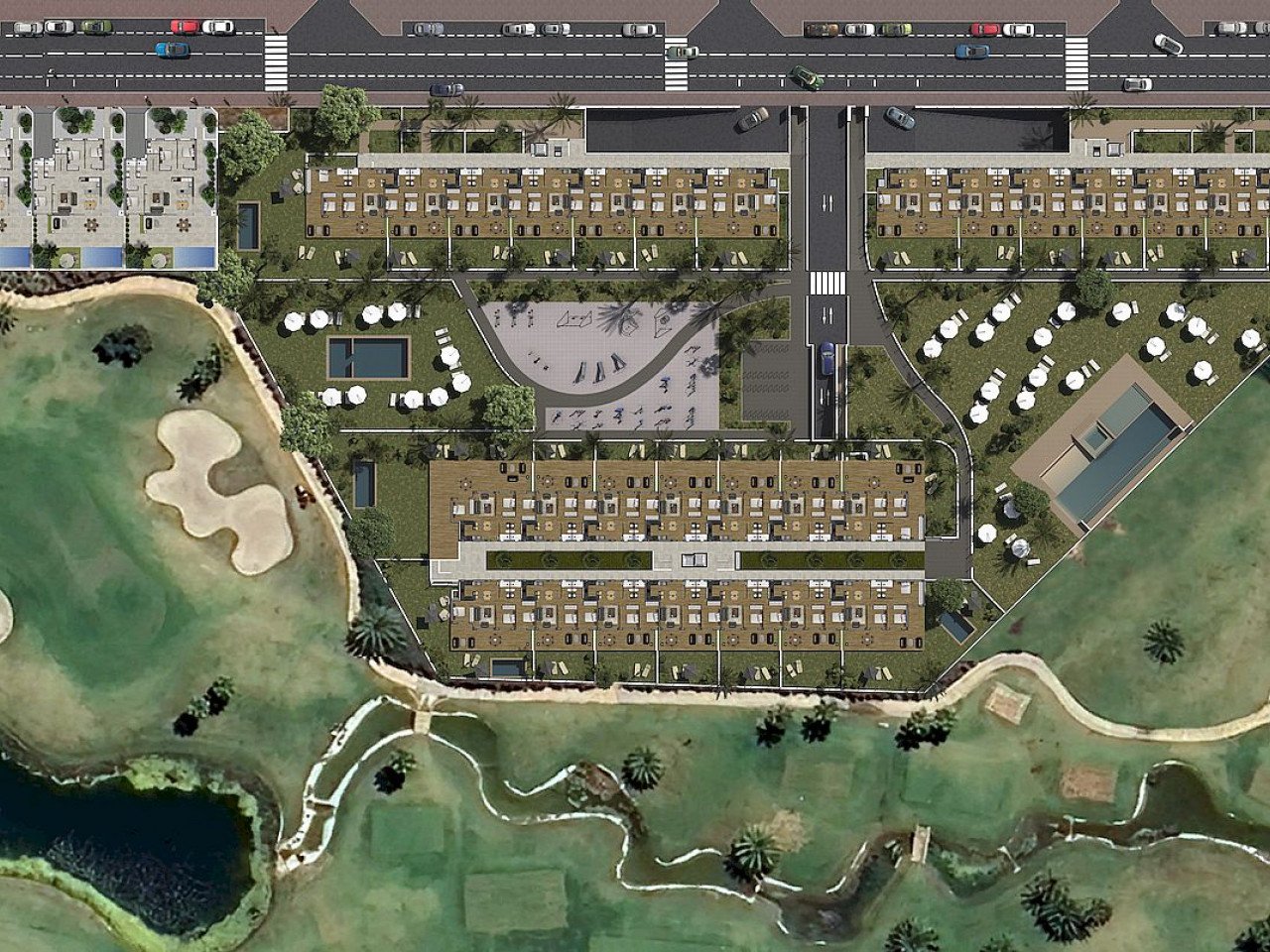 Moderne Neubau-Wohnanlage - Golf und Meer ganz nah