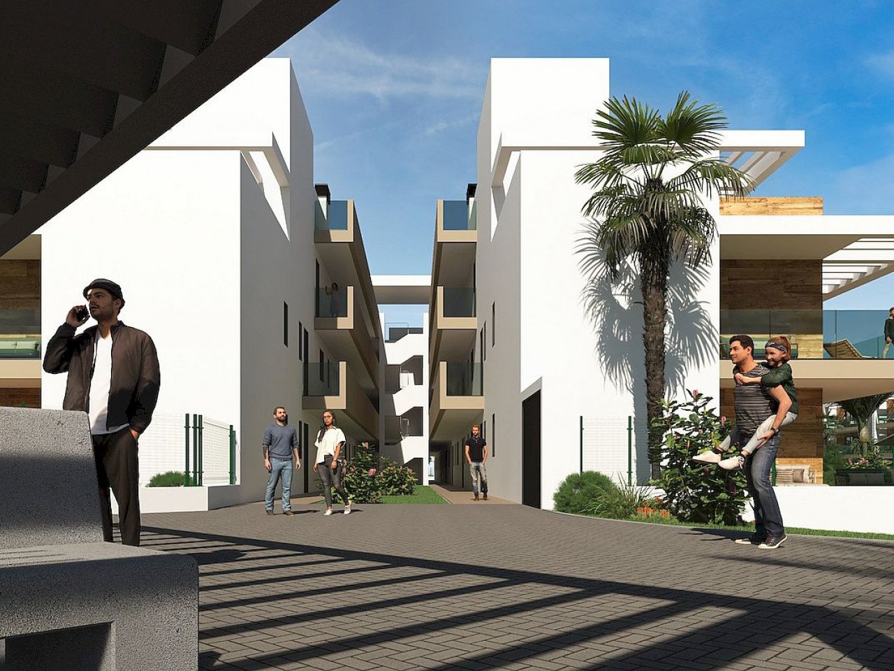 Moderne Neubau-Wohnanlage - Golf und Meer ganz nah