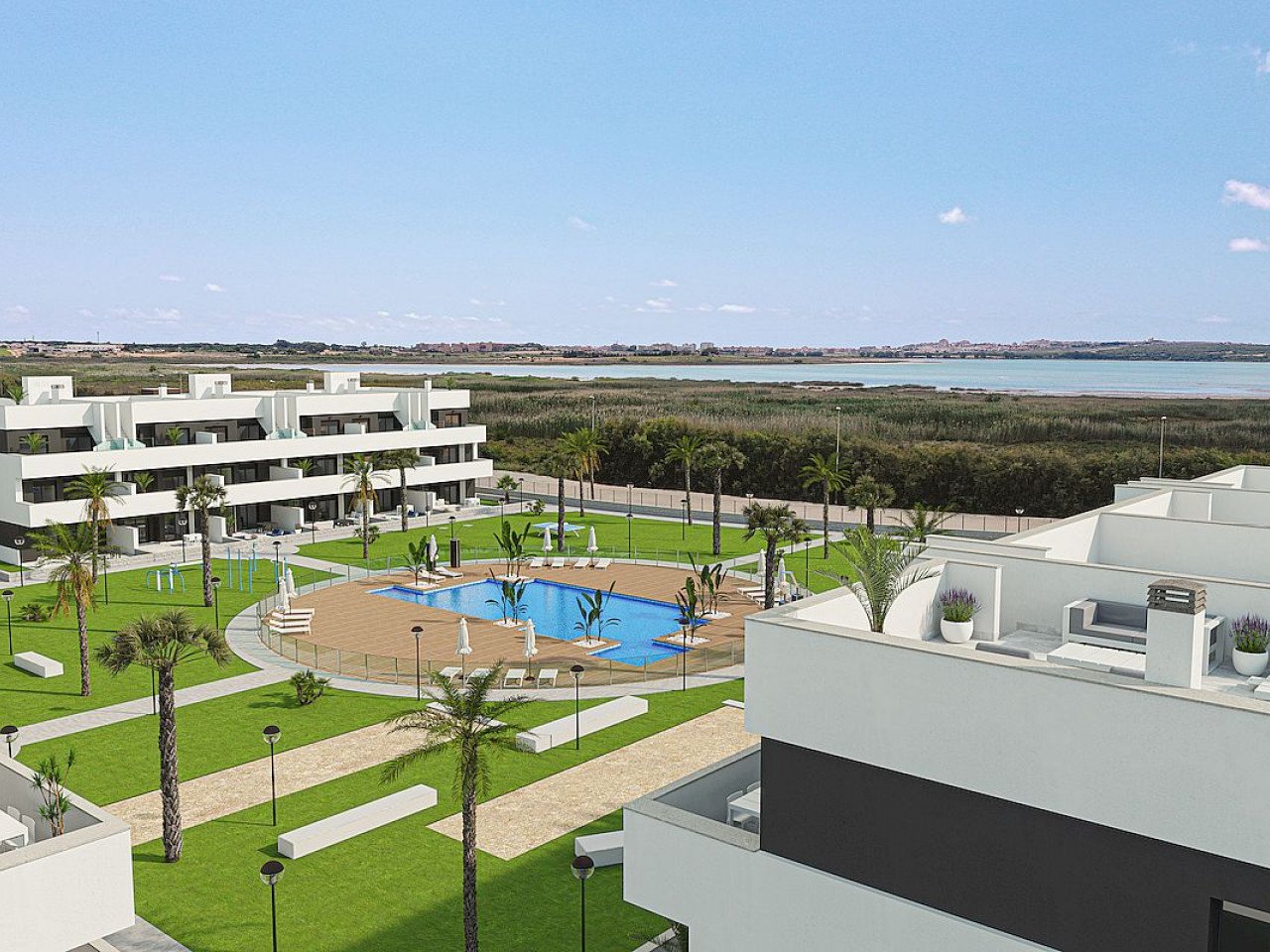 Attraktive Neubau-Ferienwohnungen - möbliert - große Gemeinschaftsflächen