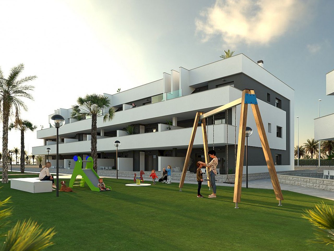 Attraktive Neubau-Ferienwohnungen - möbliert - große Gemeinschaftsflächen