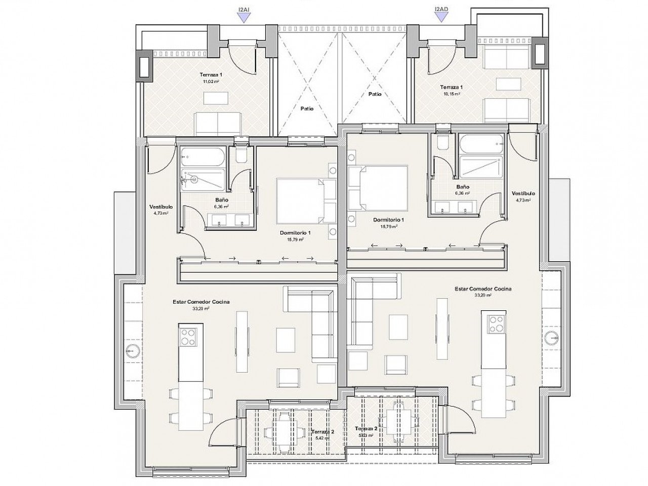 Exklusive und moderne Wohnanlage - Meer und Golf vor der Tür