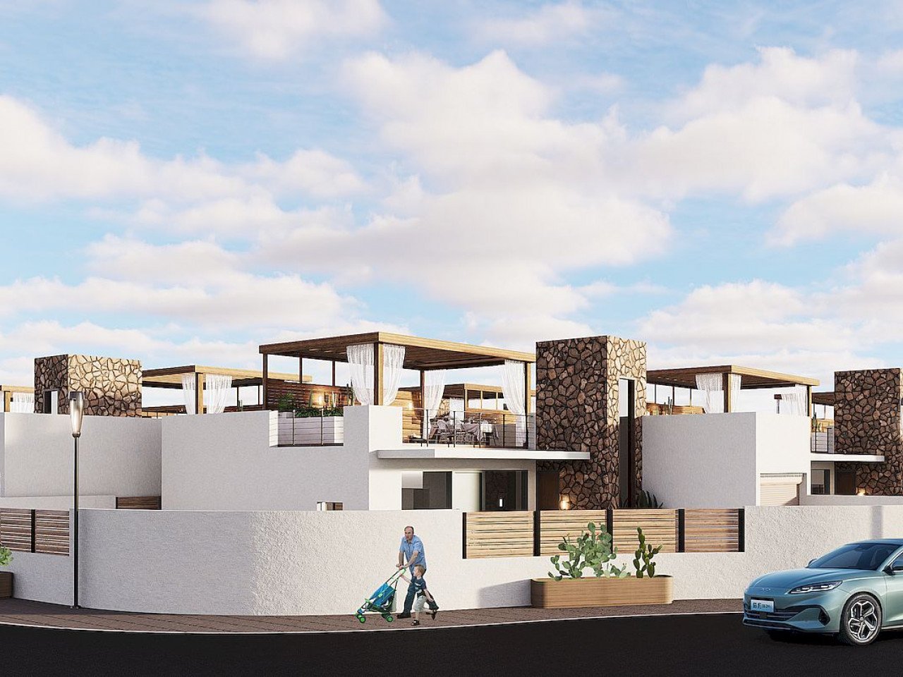 Neubau-Villa in Fuente Álamo in komfotabler Wohnanlage