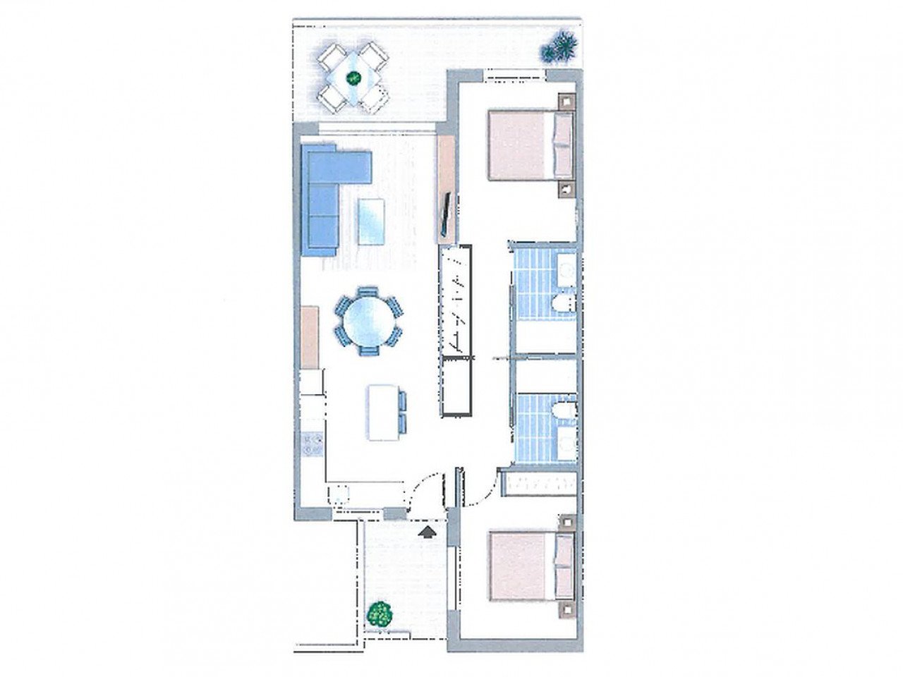 Exklusiver Apartment-Komplex in privilegierter Lage, 300 Meter von einigen der besten Strände entfernt