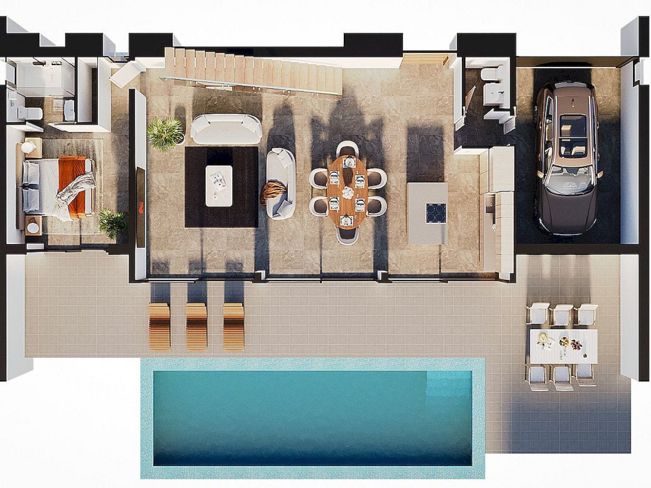 Exklusive Anlage mit 2 modernen Luxusvillen auf großzügigen Grundstücken