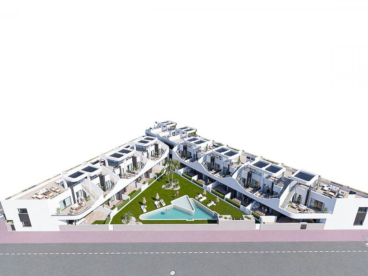 Neubau-Apartments in der Nähe von Stränden, Golfplätzen, Annehmlichkeiten