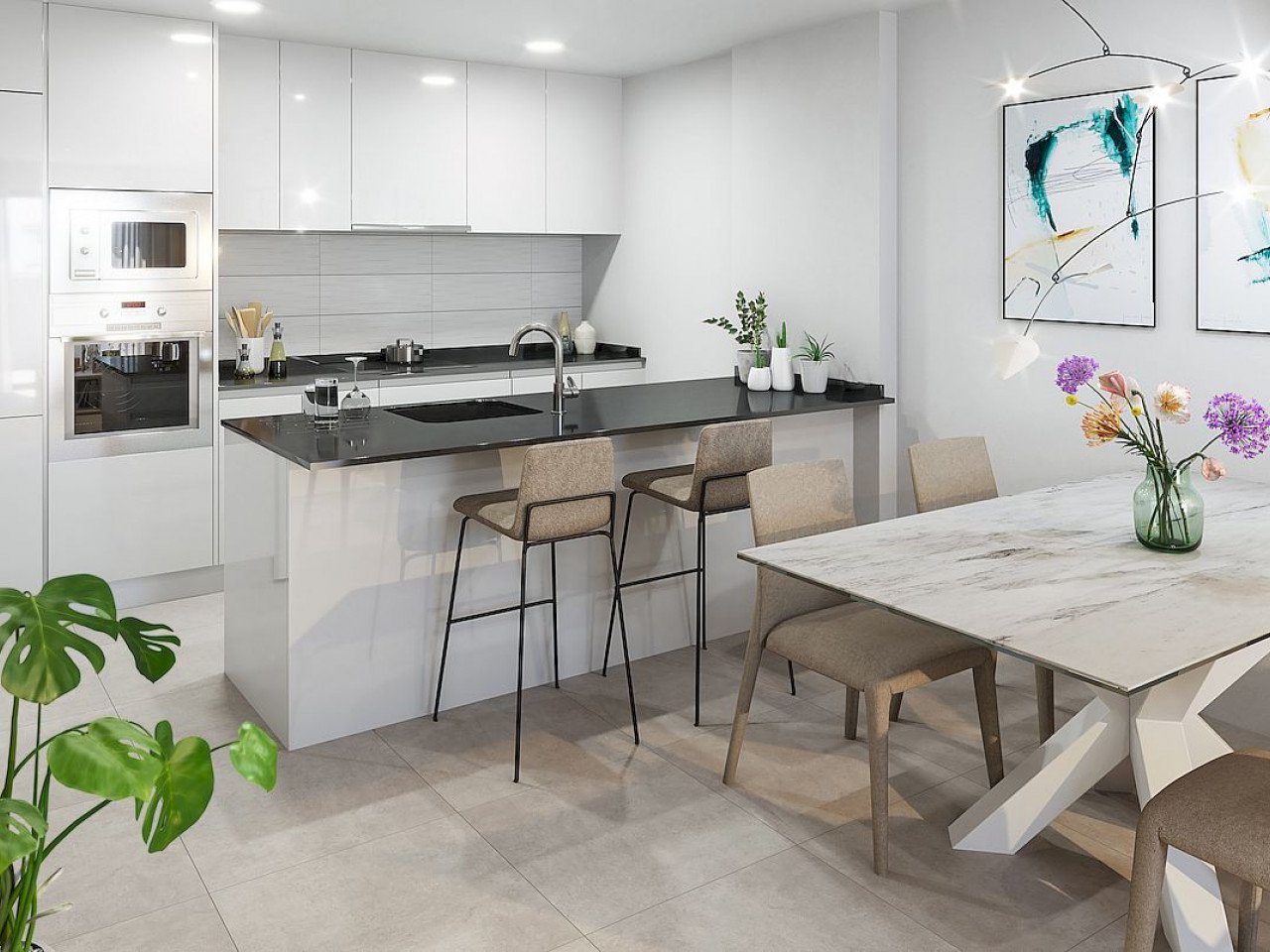 Neubau-Apartments in gewachsenem Wohngebiet nahe Stadtzentrum