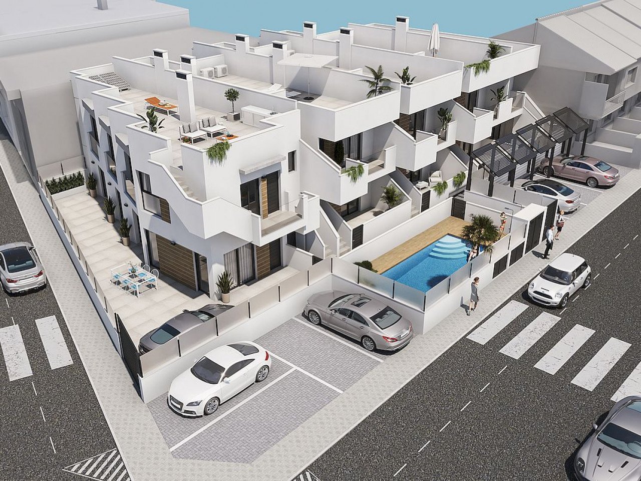 Neubau-Apartments in gewachsenem Wohngebiet nahe Stadtzentrum