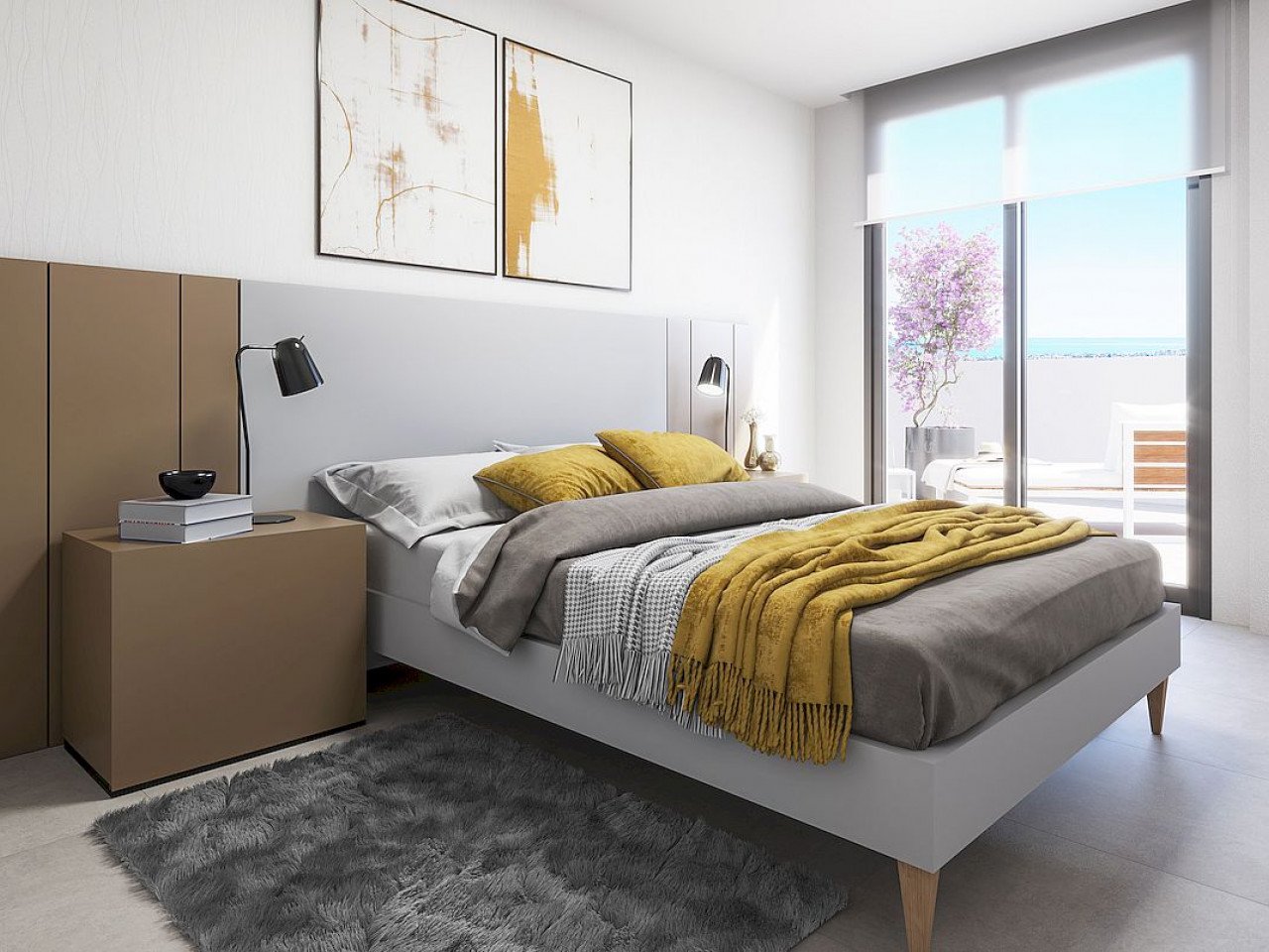 Beeindruckende neue Wohnanlage in der begehrten Gegend mit Meerblick nur 2 km vom Strand entfernt.