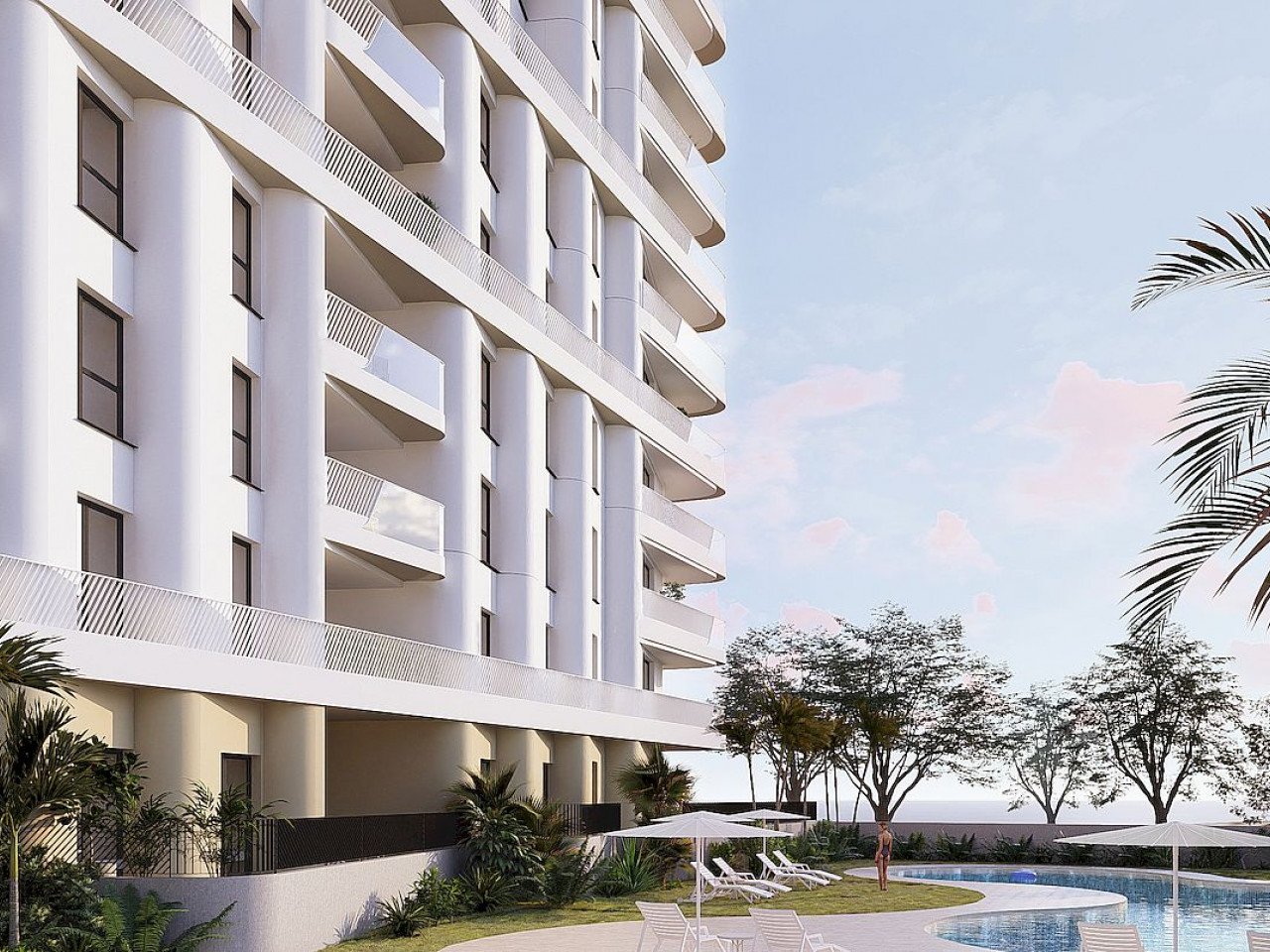 Neubau-Apartments in exklusiver Wohnsiedlung mit Meerblick