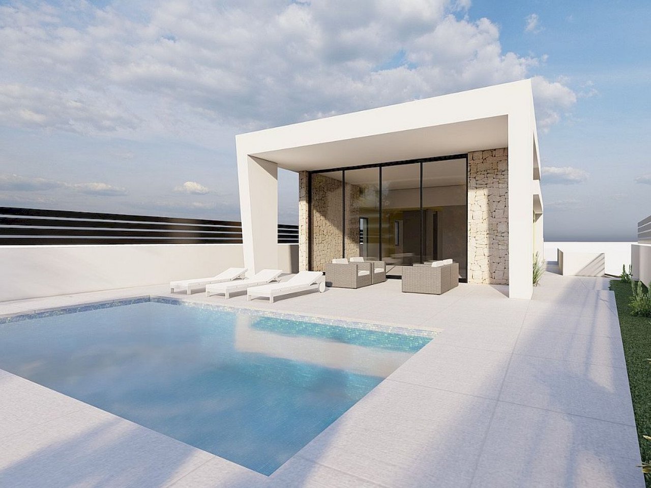 Neubau-Villen mit Pool in der exklusiven Gegend von Los Balcones - nahe Zentrum Torrevieja
