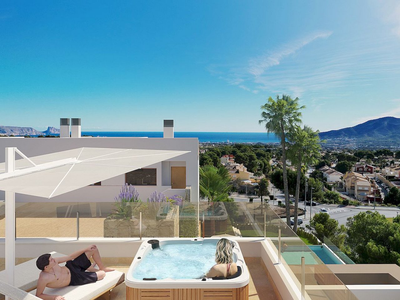 Neubau-Village in La Nucia - moderne Wohnanlage in der schönen Küstenregion von La Nucia