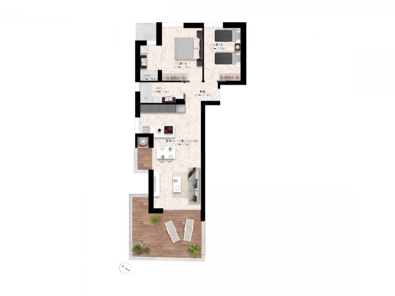 Luxuriöse Neubau-Apartments möbliert in herrlicher Gartenanlage - gute Infrastruktur