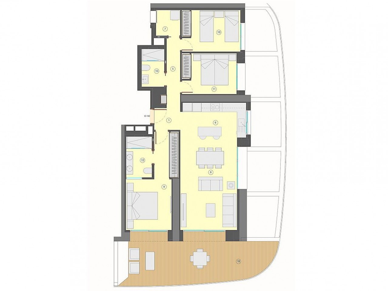 Ultimatives Wohnen am Poniente Strand - höchstes Wohngebäude Europas