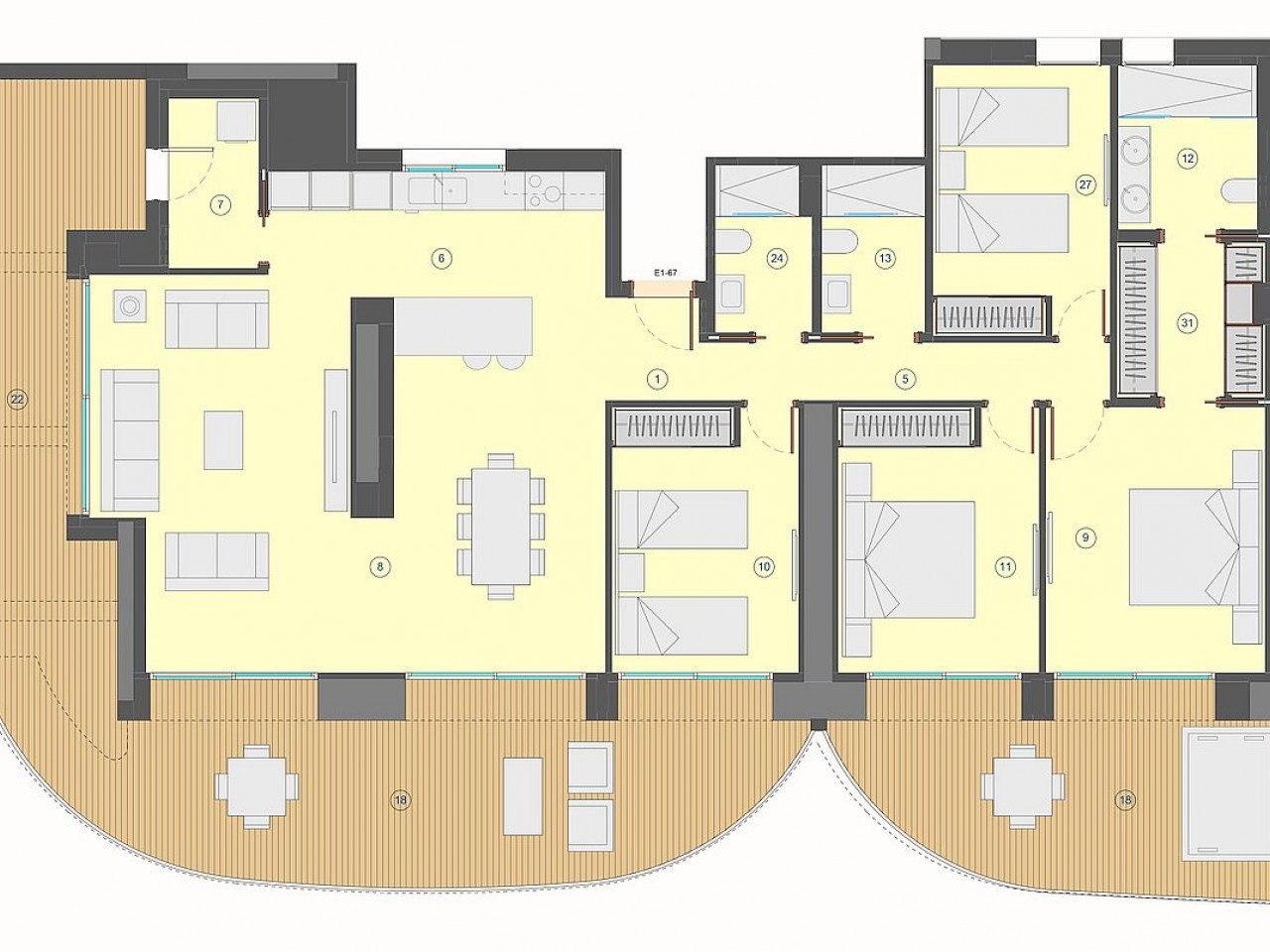 Ultimatives Wohnen am Poniente Strand - höchstes Wohngebäude Europas