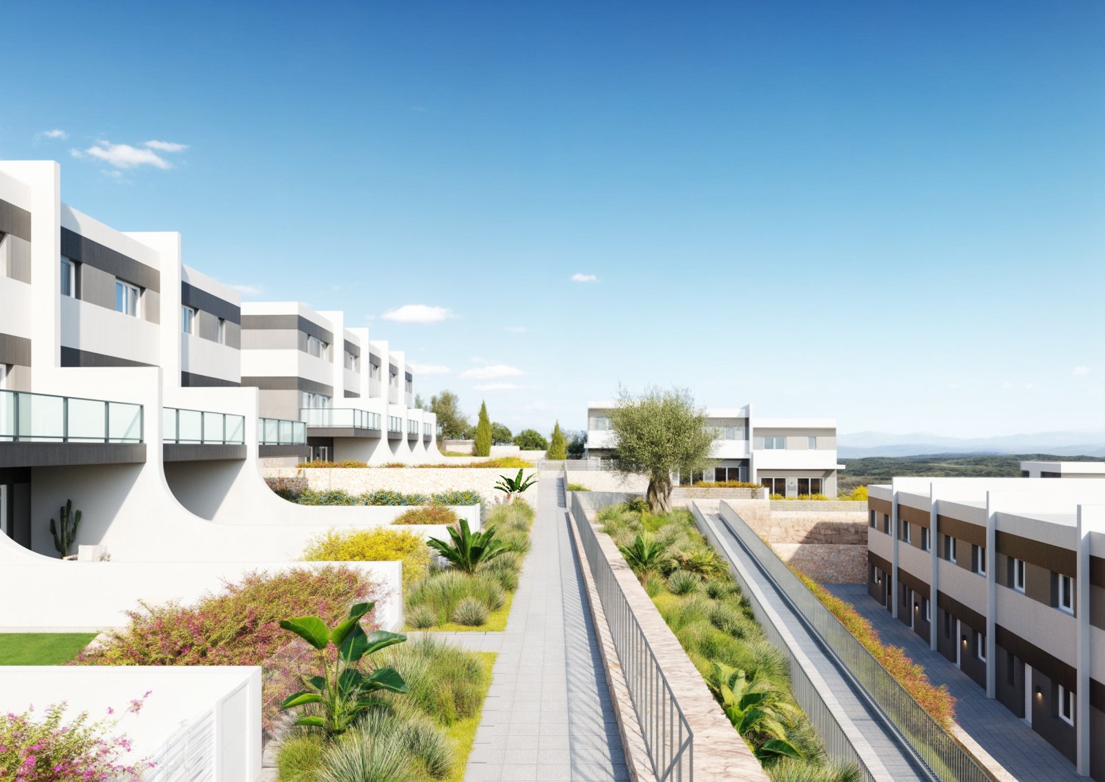 Attraktive NEUBAU-Häuser - 3 Schlafzimmer - Ruhige Panoramalage - nahe zum Meer