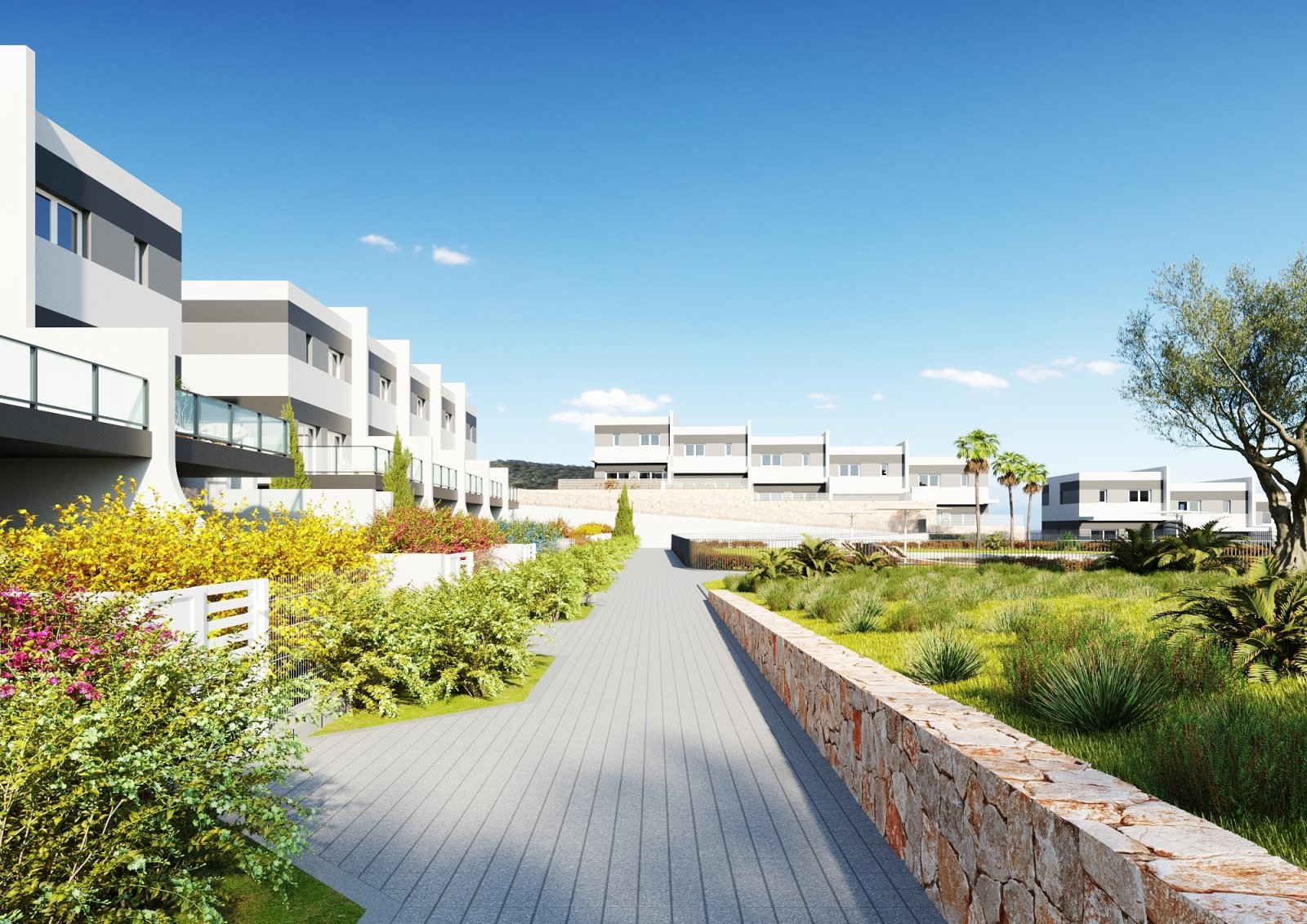 Attraktive NEUBAU-Häuser - 3 Schlafzimmer - Ruhige Panoramalage - nahe zum Meer