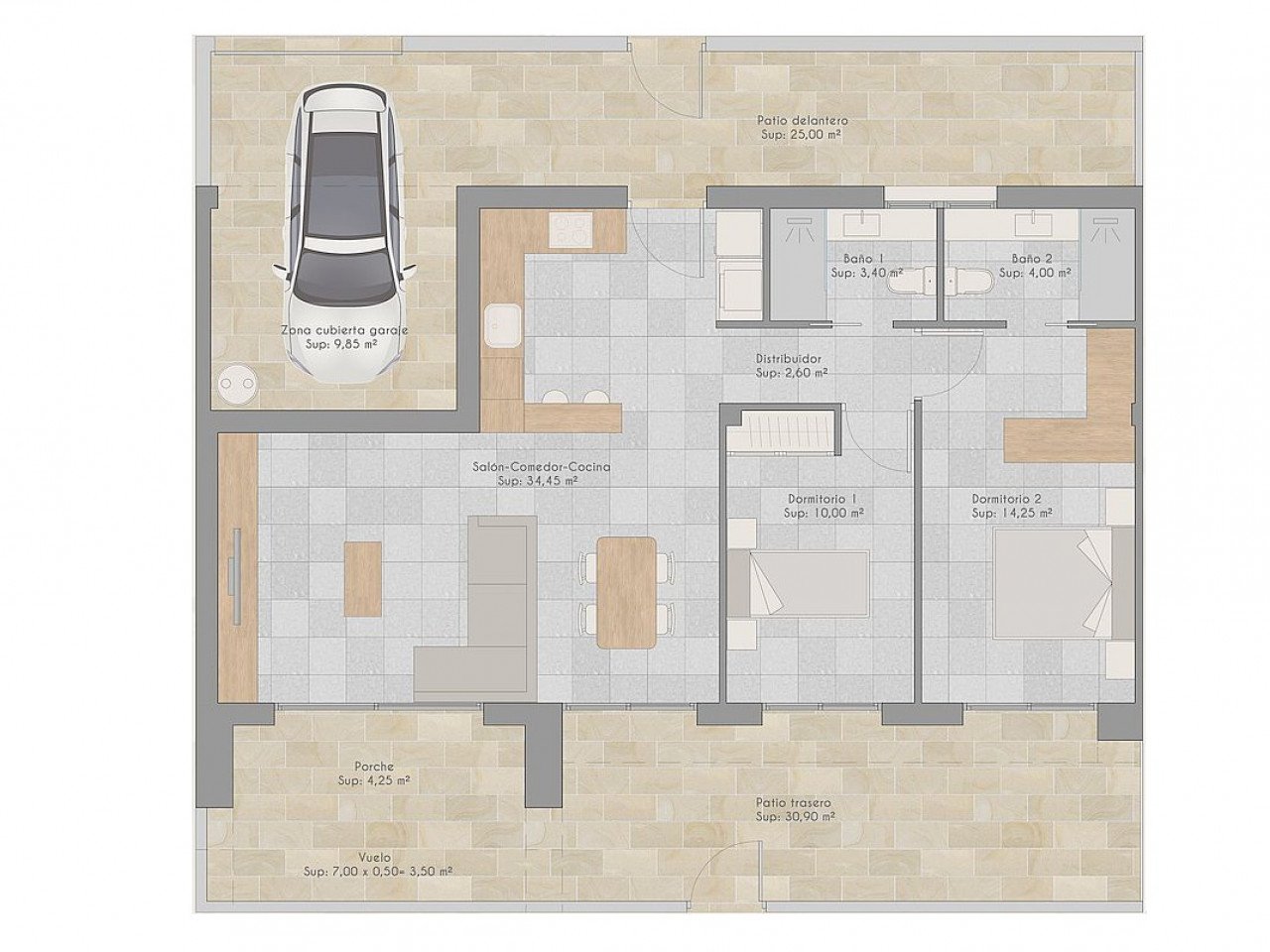 Stilvoller Neubau-Komplex im Herzen der Stadt, 10 Minuten zum Meer