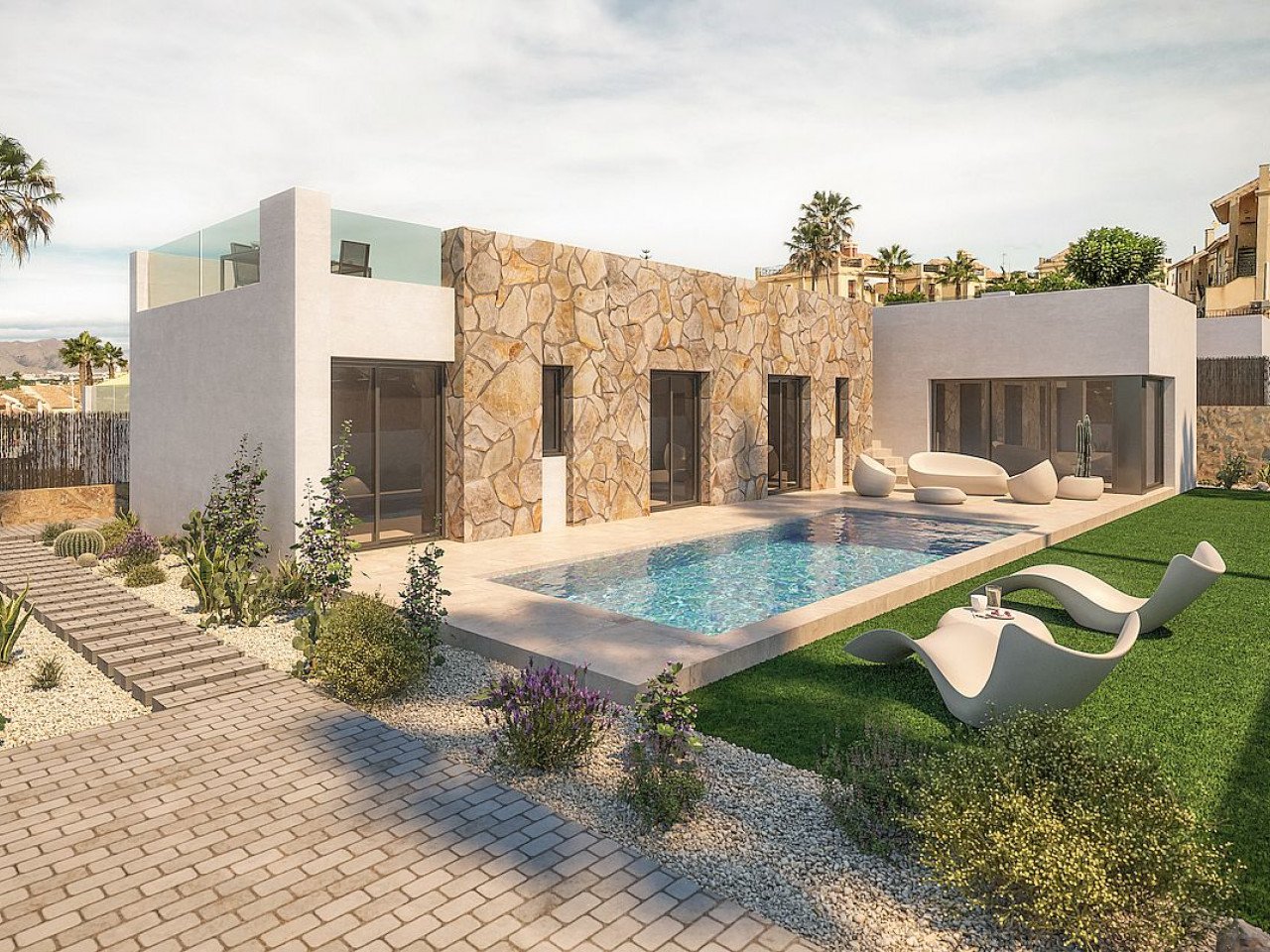 Exklusive Anlage mit luxuriösen, modernen Neubau-Villen mit privaten Pools - La Finca