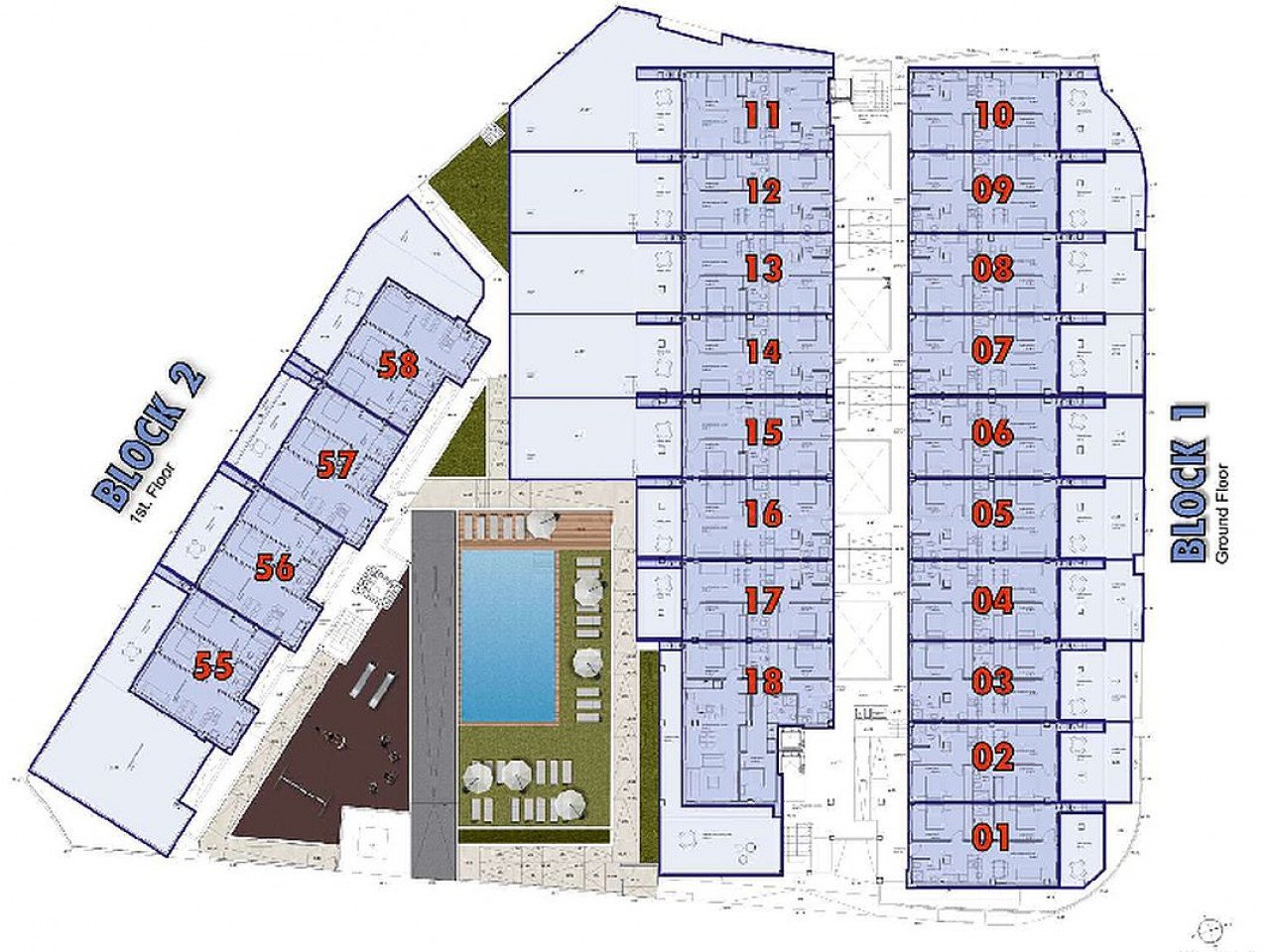 Moderner Wohnkomplex Neubau-Penthouse möbliert - 800 m zum El Pinet Strand