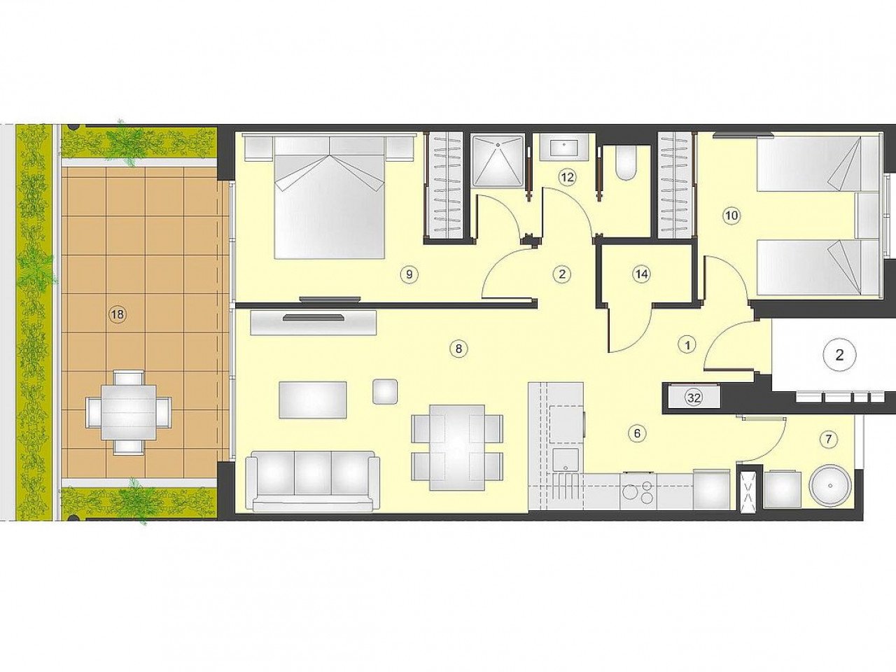 Neue großzügige Wohnanlage nahe Lagunen und Meer - Torrevieja