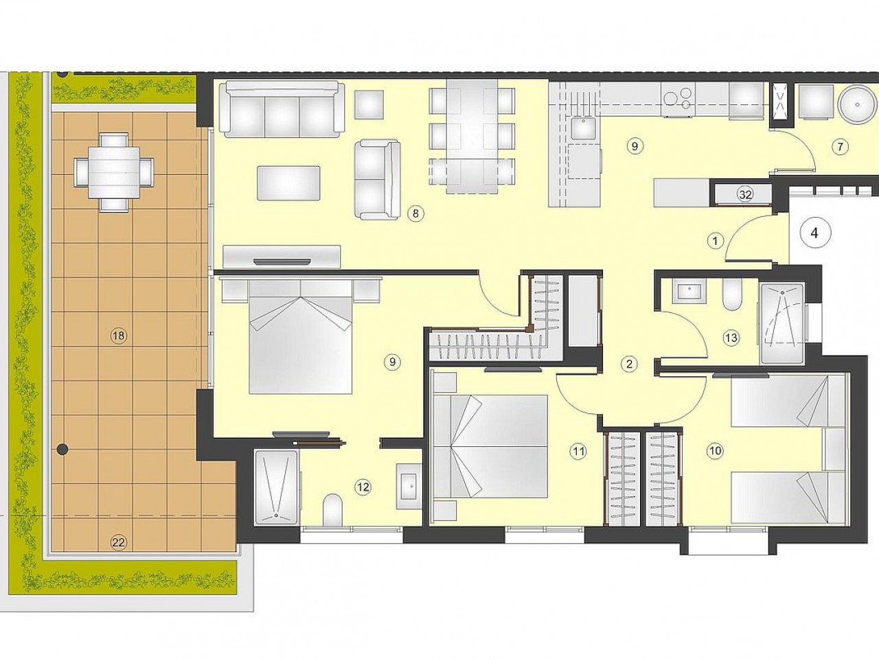Neue großzügige Wohnanlage nahe Lagunen und Meer - Torrevieja