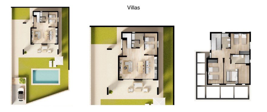 Neubau - Moderne Einzel-Villen- Ruhige Panoramalage 10 Min. zum Meer