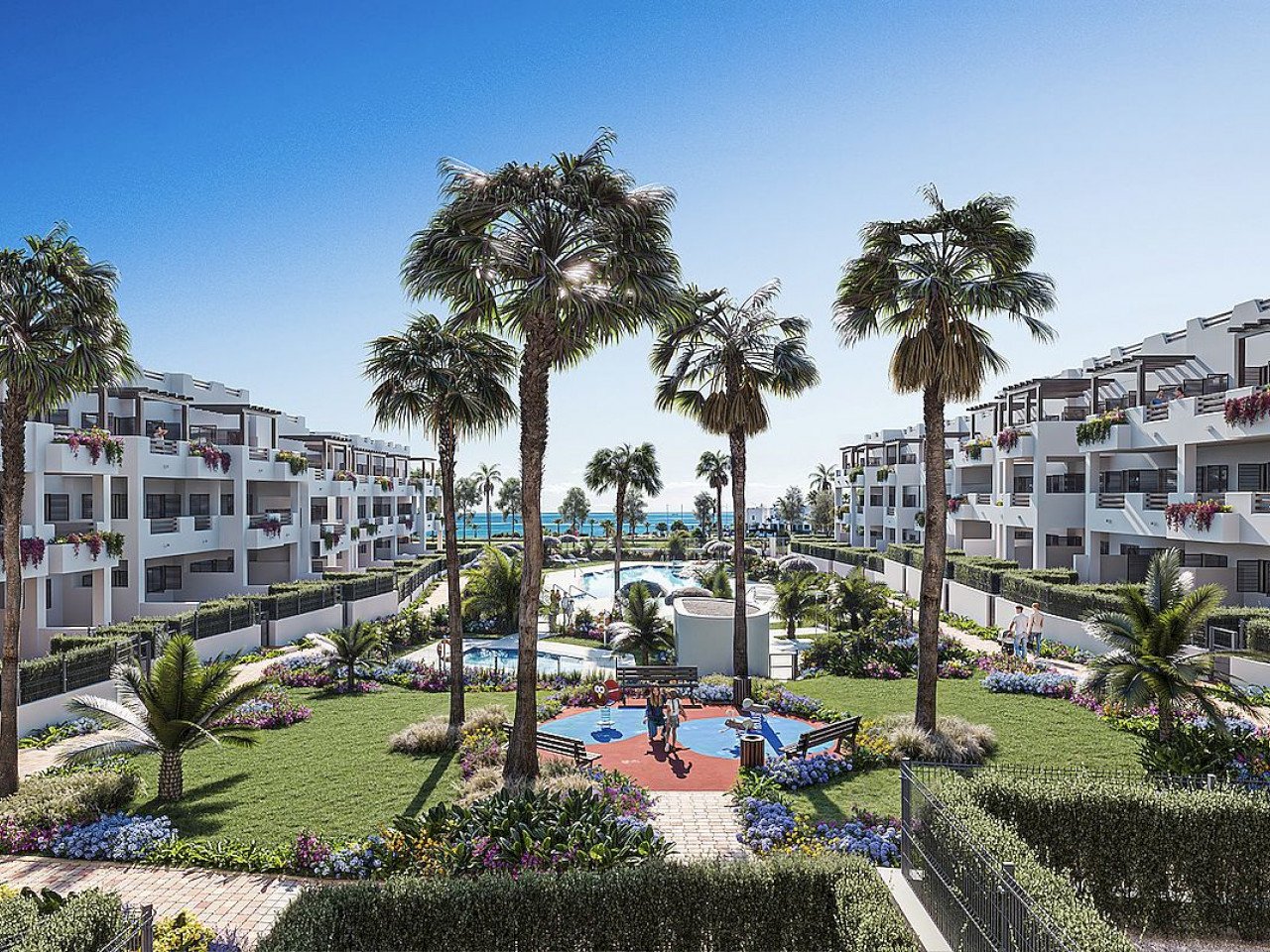 Herrliche Neubau-Wohnanlage in absoluter Meernähe - Costa Almeria