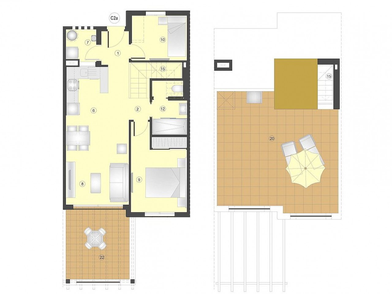 Herrliche Neubau-Wohnanlage in absoluter Meernähe - Costa Almeria