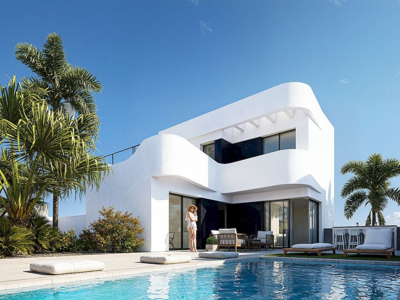 Neubau-Residenz mit Pool-Villen am La Finca Golf Resort 