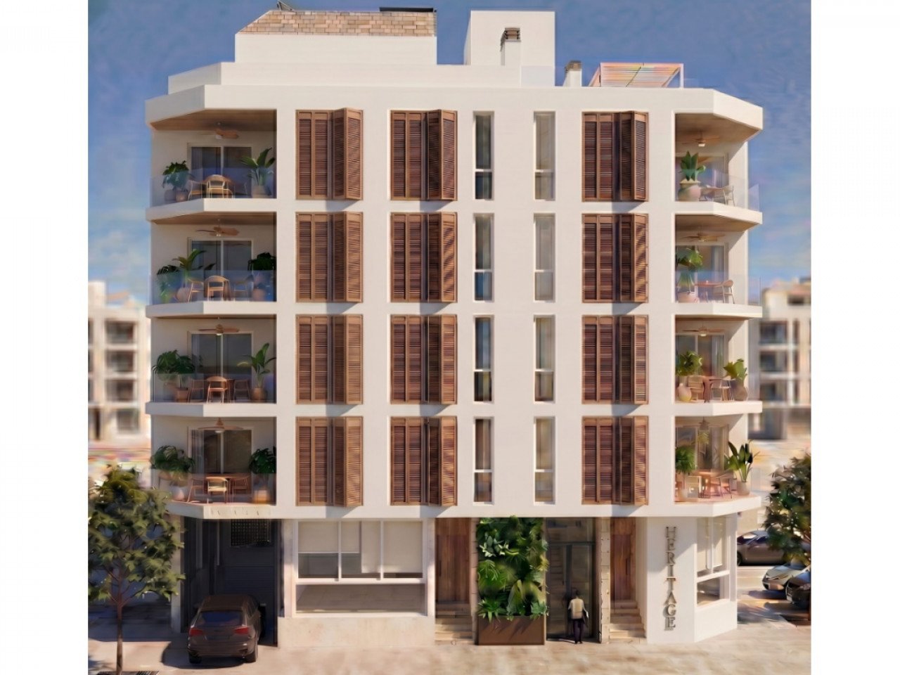 Neubau-Anlage Touristen-Apartments nur 800m vom Strand im charmanten Ort Lo Pagan
