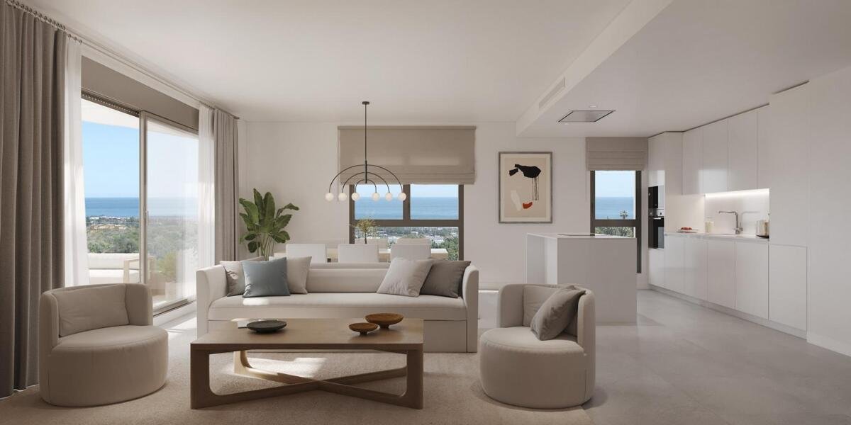 Neubau, Erdgeschosswohnung mit 3 Schlafzimmern und 2 Badezimmern in Estepona