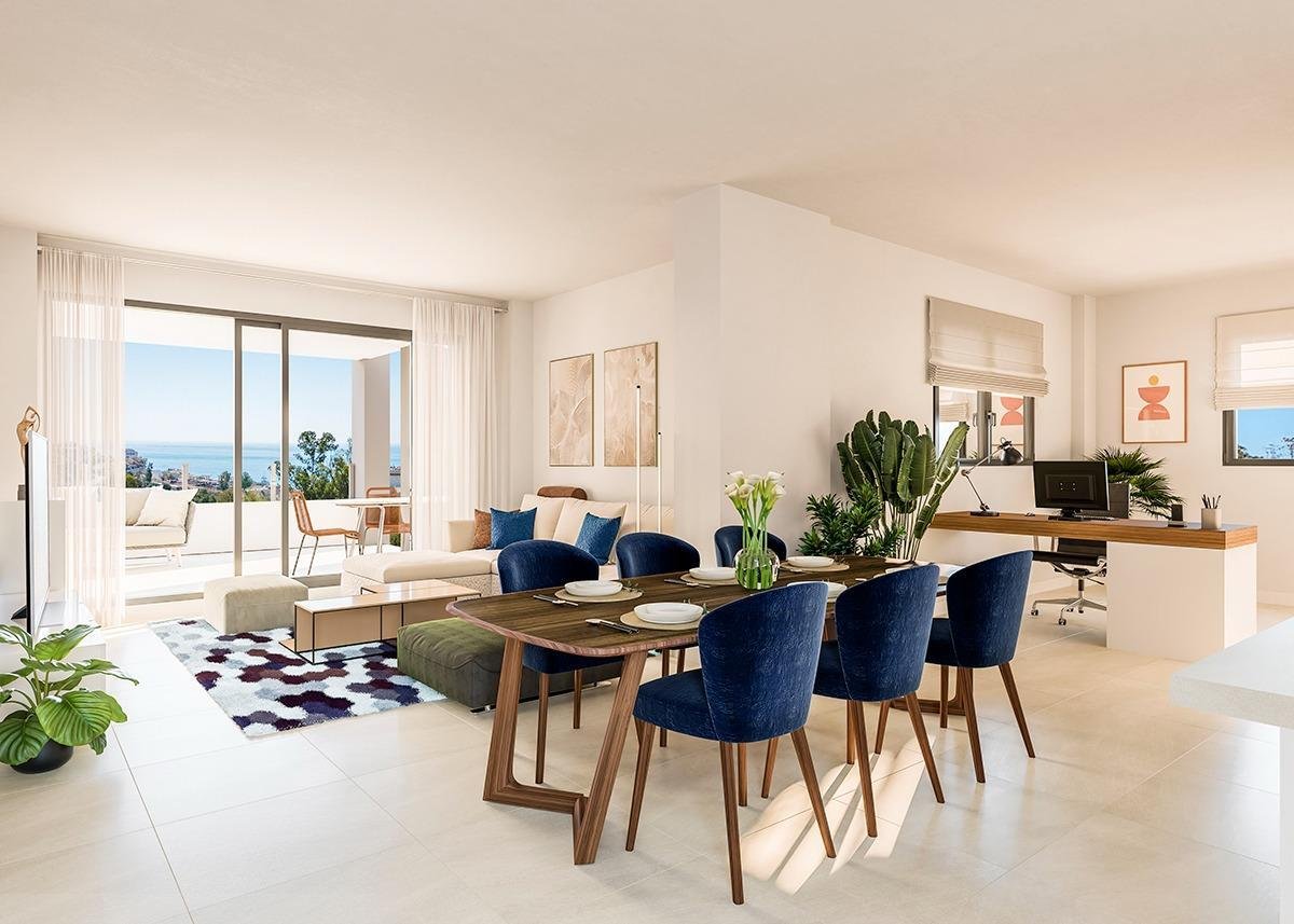 2–3 Schlafzimmer Doppelhaushälften und Penthäuser mit Meerblick in Benalmádena