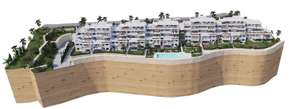 2-3-Bett Golf Apartments und Penthäuser in der Nähe von Estepona mit Meerblick