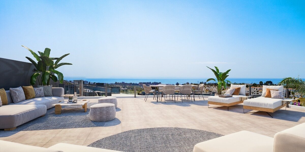 Neubau, 3 Schlafzimmer, 2 Badezimmer Penthouse in Estepona