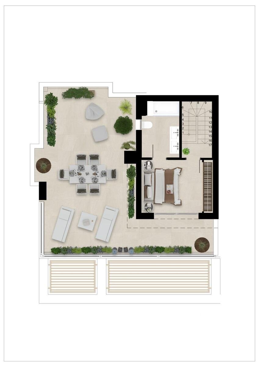 Neubau, 3-Zimmer, 2-Bad-Wohnung in Sotogrande