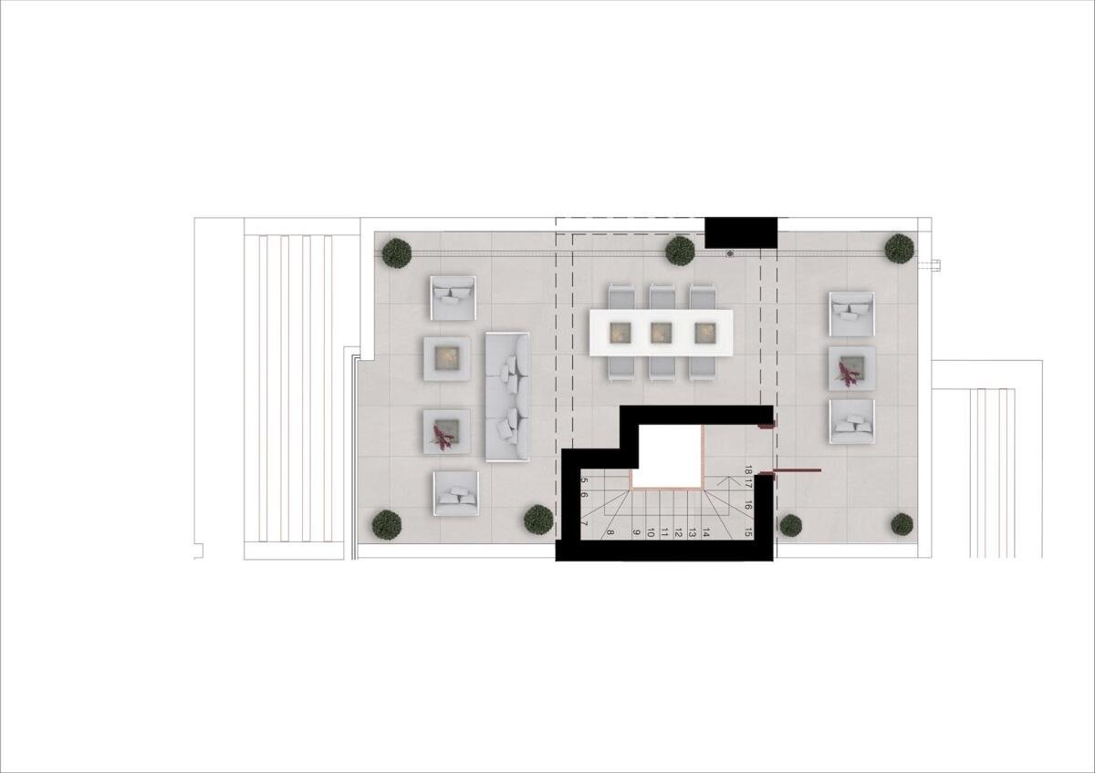 Neubau, 3 Schlafzimmer, 2 Badezimmer Stadthaus in Istán